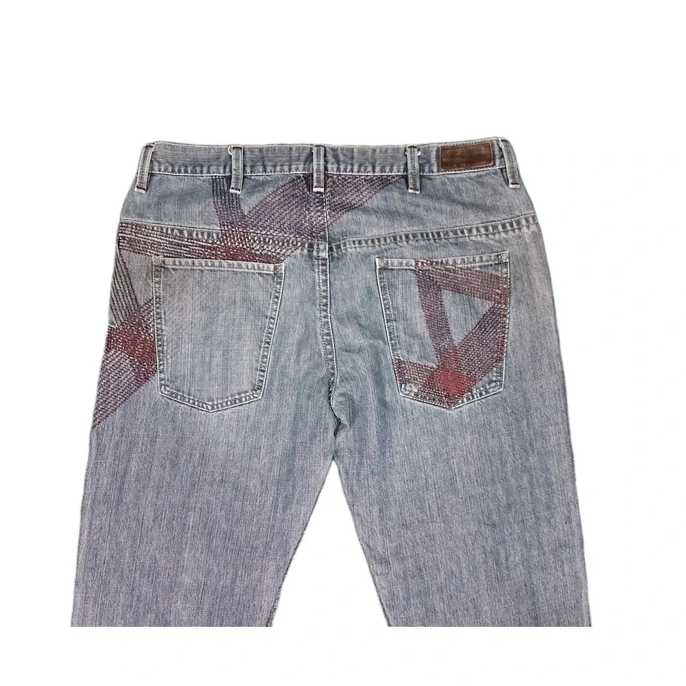Vtg Sean John Embroidered Jeans Mens 36 X 33